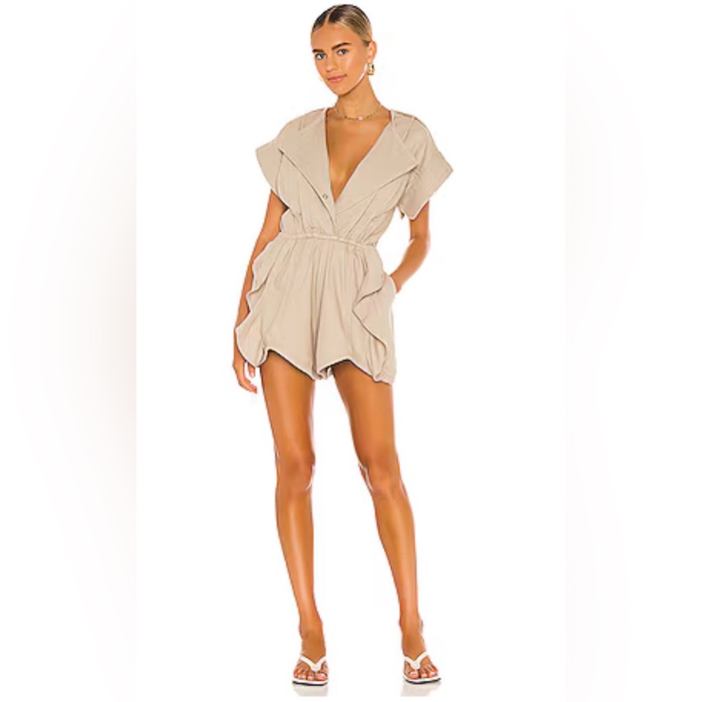 IRO Olno Romper in beige $395 FR 34/XS